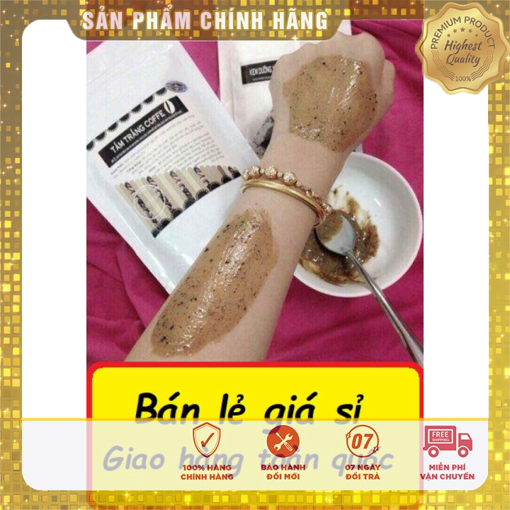 [HCM]ComBo 2 Bịch Tắm Trắng Cafe Siêu Trắng [CHÍNH HÃNG]