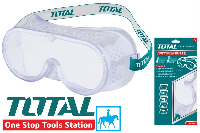 Kính trong suốt bảo vệ mắt bảo hộ kính hàn PVC TOTAL TSP302