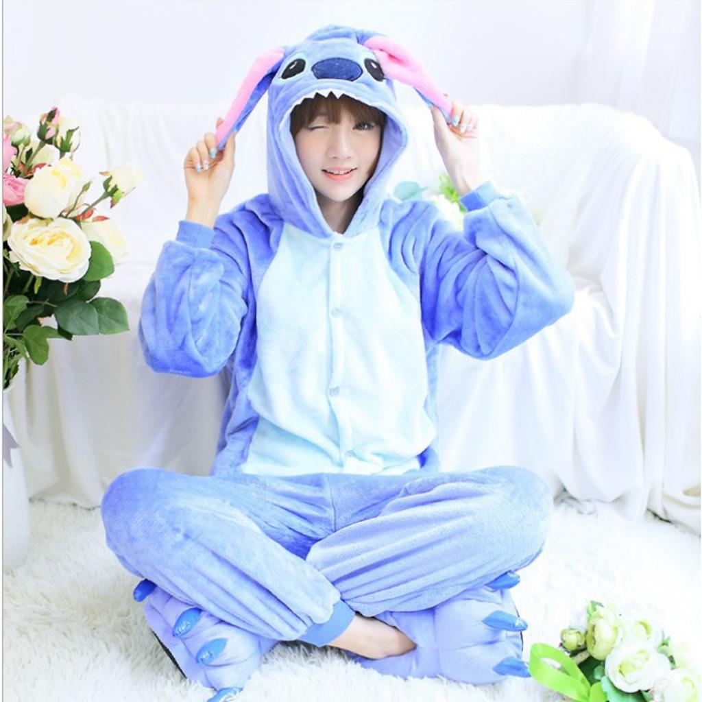 Bộ Đồ Thú Pijama Stitch Xanh