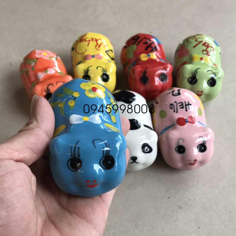 Heo đất mini sứ Bát Tràng siêu cute chỉ bằng nắm tay