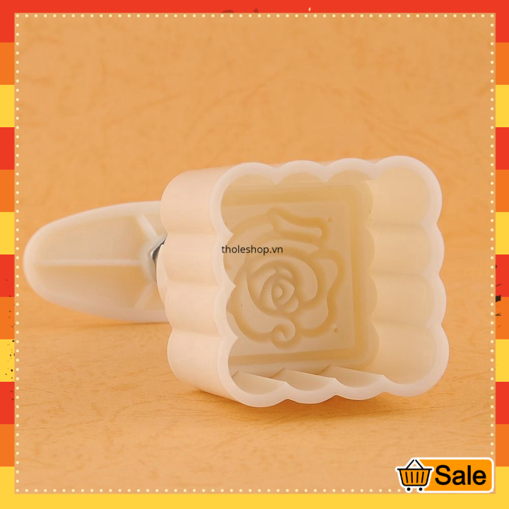 Khuôn in làm bánh trung thu 50g - Khuôn làm bánh nướng, bánh dẻo hoa văn phong phú - Khuôn trung thu lò xo  - Combo 4 họa tiết khuôn trung thu [ GIÁ SỈ ]