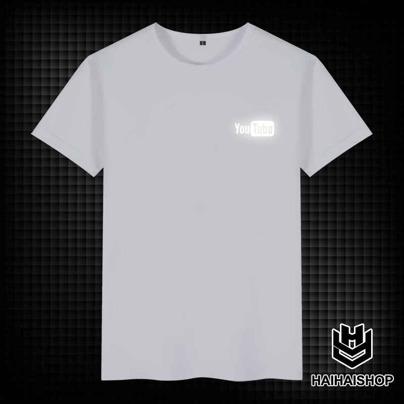 [HCM]Áo Thun Phản Quang YouTuBe Cotton 75% Áo Thun Form Rộng Unisex Áo Thun Nam Nữ Đẹp HaiHaiShop Ken T-Shirt.