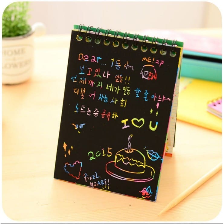 Sổ Scratch Note-Sổ Than Ma Thuật Ghi Chép A6