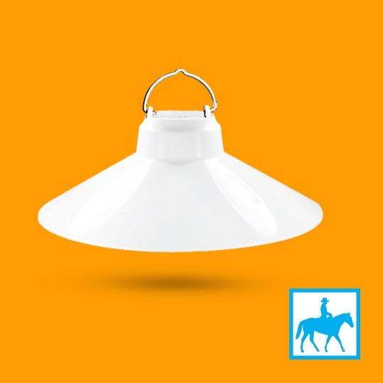 Bộ Chao đèn Chụp đèn Chóa đèn nhựa trắng ngoài trời 25cm và đui E27 Kín nước