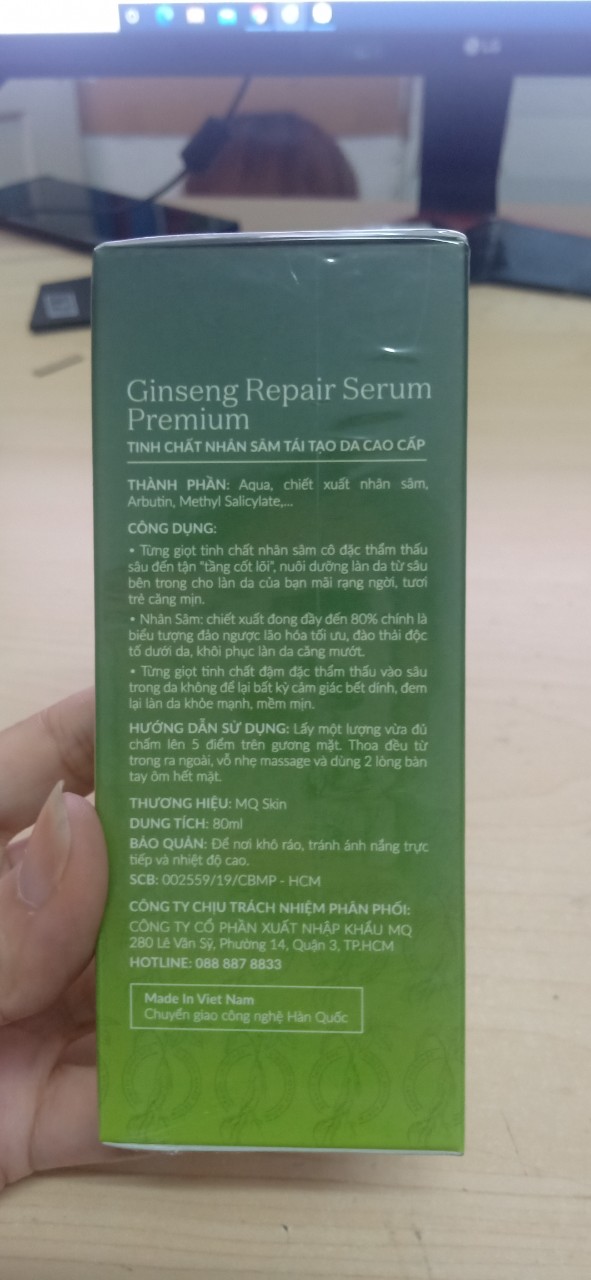 Thay da nhân sâm MQ Skin