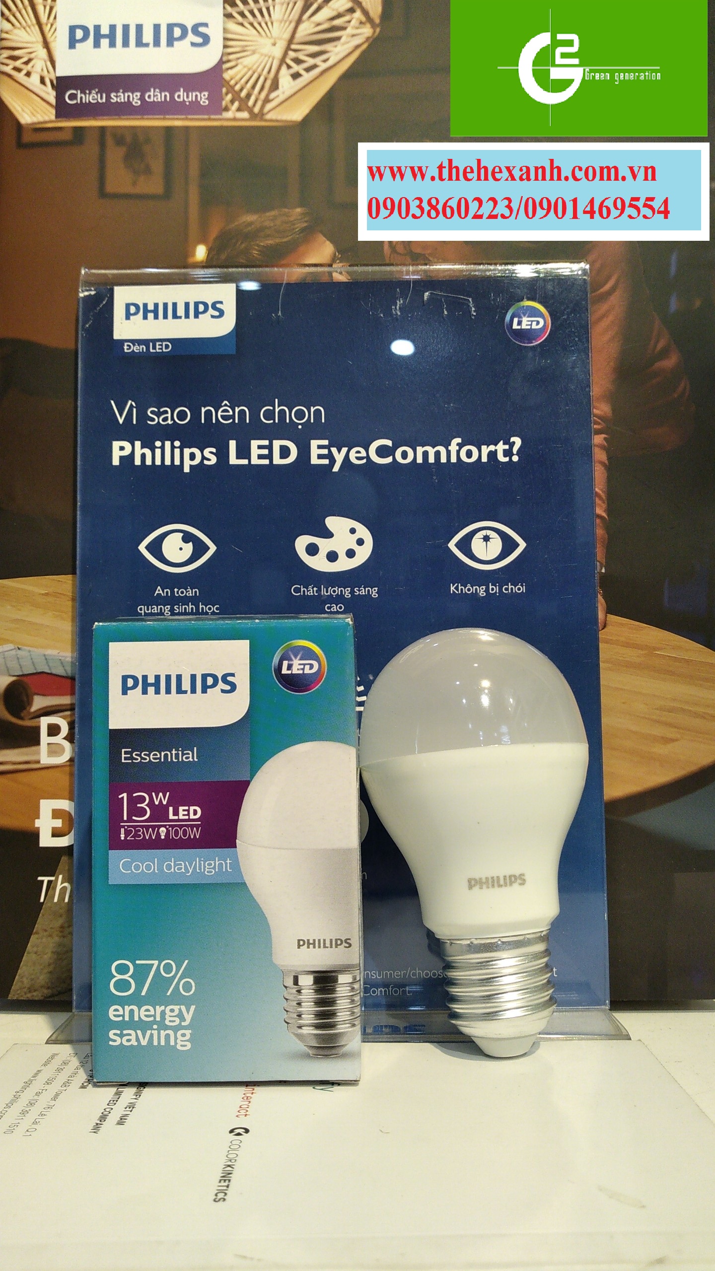 [HCM]Bóng đèn LED Philips ESS LEDBulb 13W E27 3000K/6500K 230V 1CT/12 VN