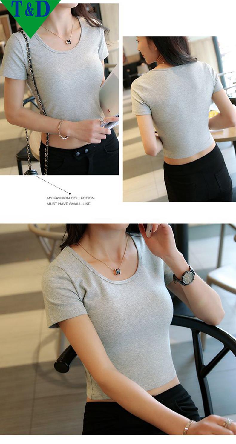 [HCM]ÁO CROPTOP TAY NGẮN CỔ TRÒN