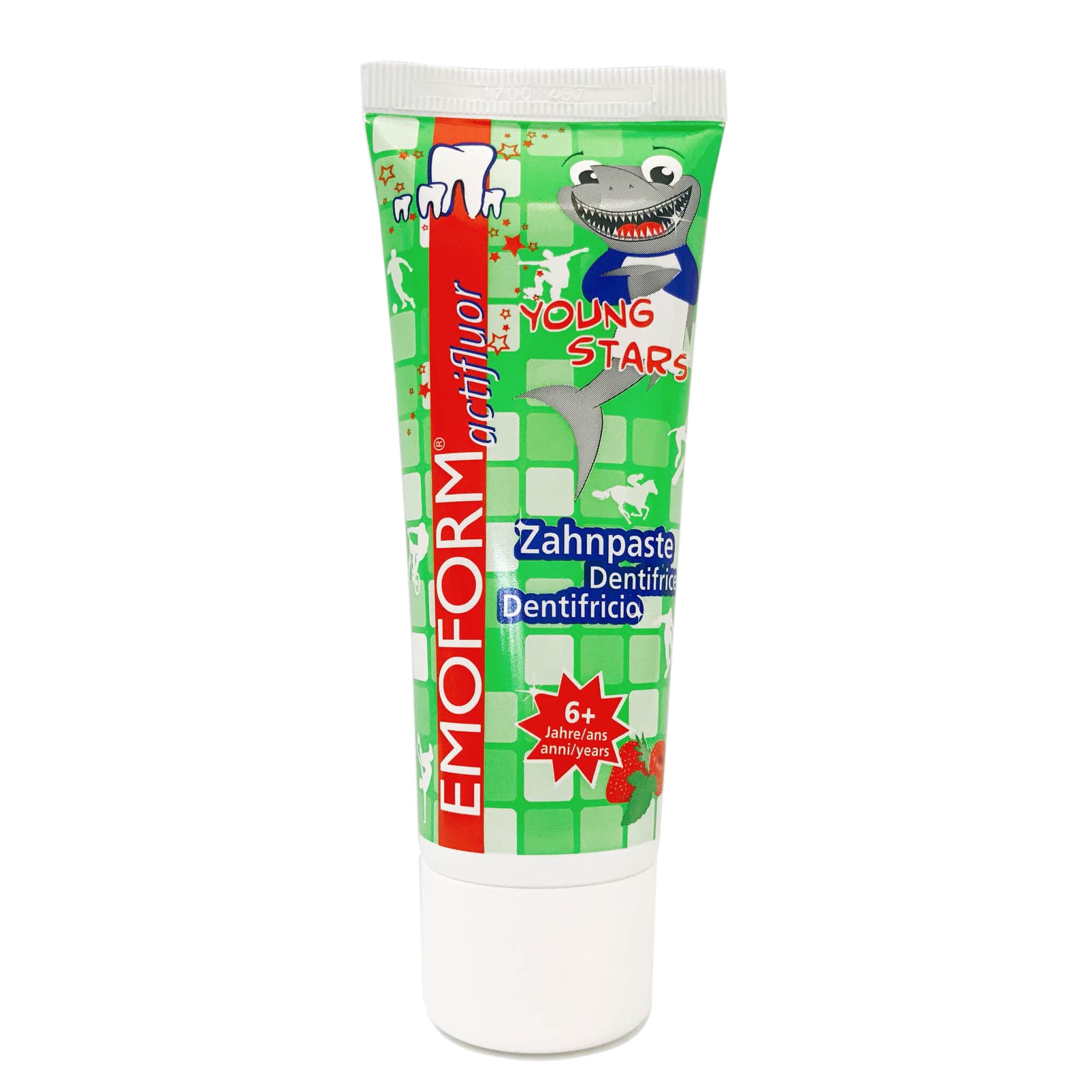 Kem Đánh Răng Trẻ Em 6 - 12 Tuổi Emoform Actifluor Youngtars 75ml [ CHÍNH HÃNG THỤY SỸ ]