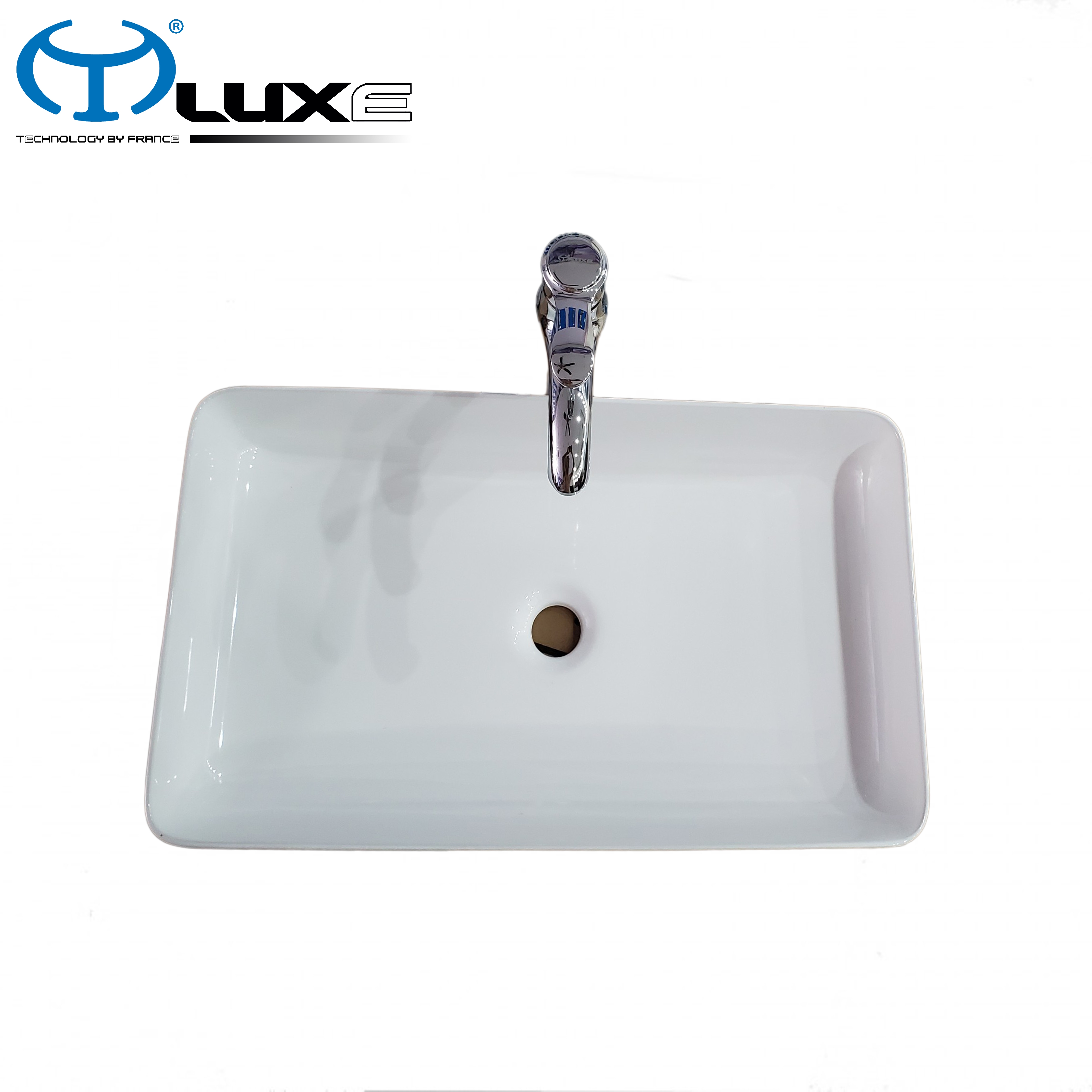 Chậu lavabo bàn đá cao cấp LUXE C109