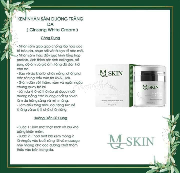 KEM FACE MQ SKIN NHÂN SÂM