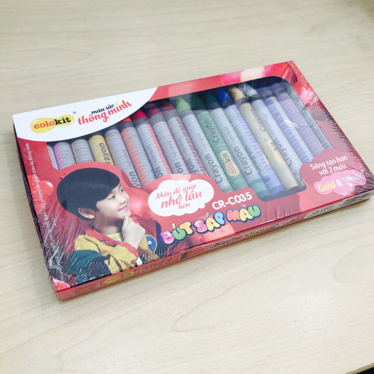 [HCM]Bút sáp màu Jumbo Colokit CR-C035 (18 màu)