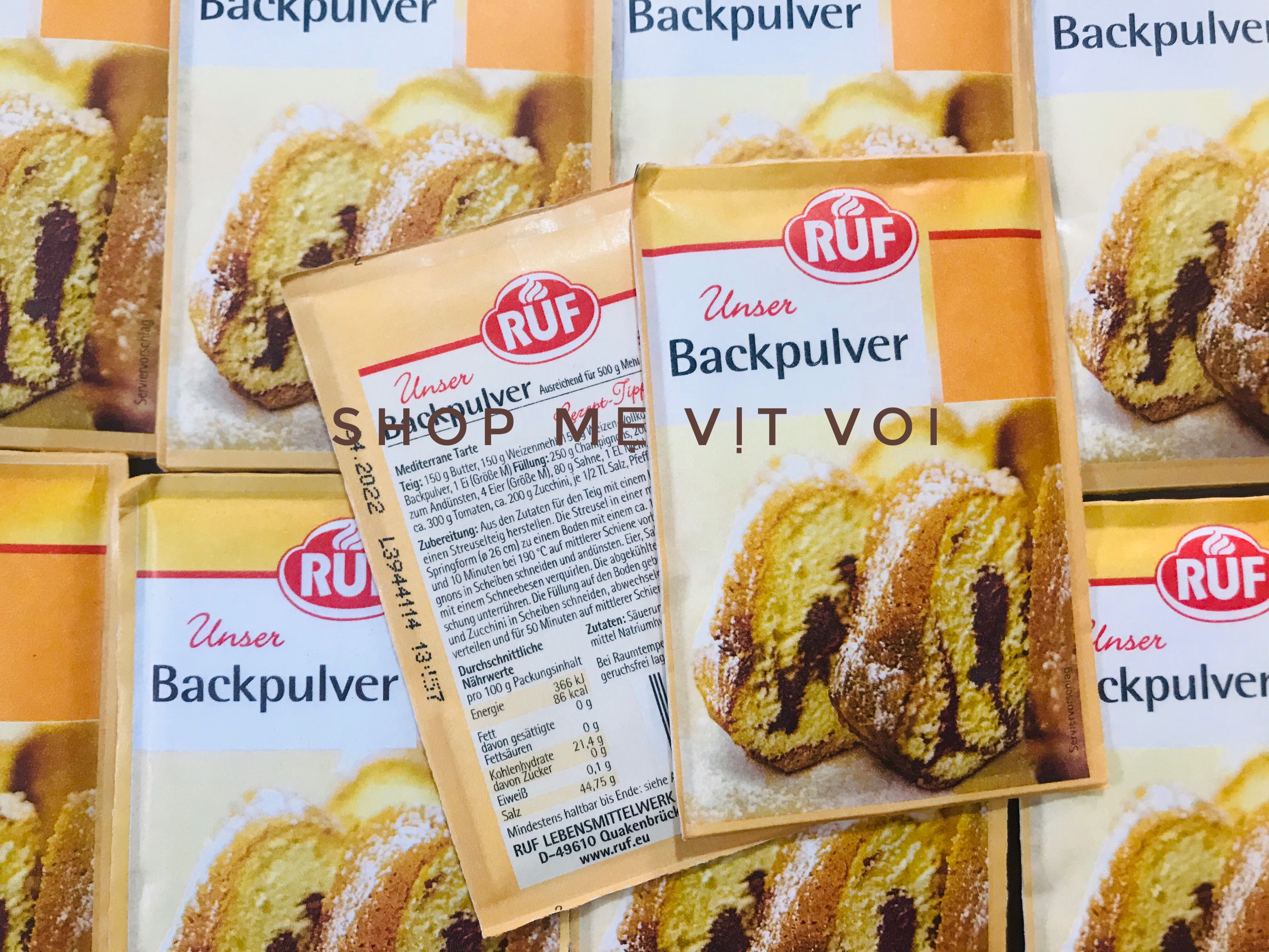 Bột nở làm bánh Ruf - Đức (Gói 15gr)