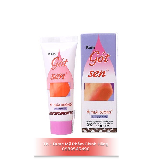 Kem gót sen thái dương làm giảm nứt nẻ gót chân - 20g