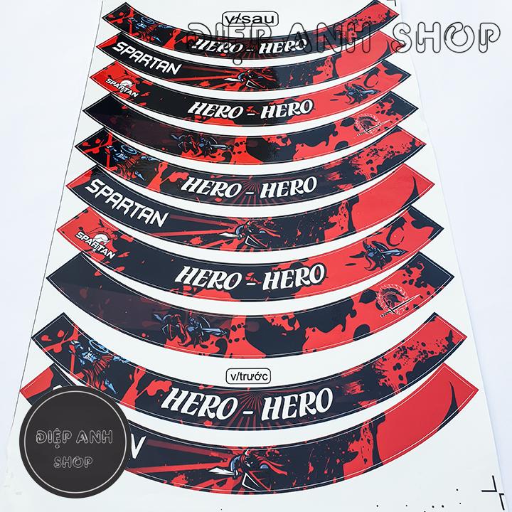Tem vành bản to HERO HERO  - Tem dán vành
