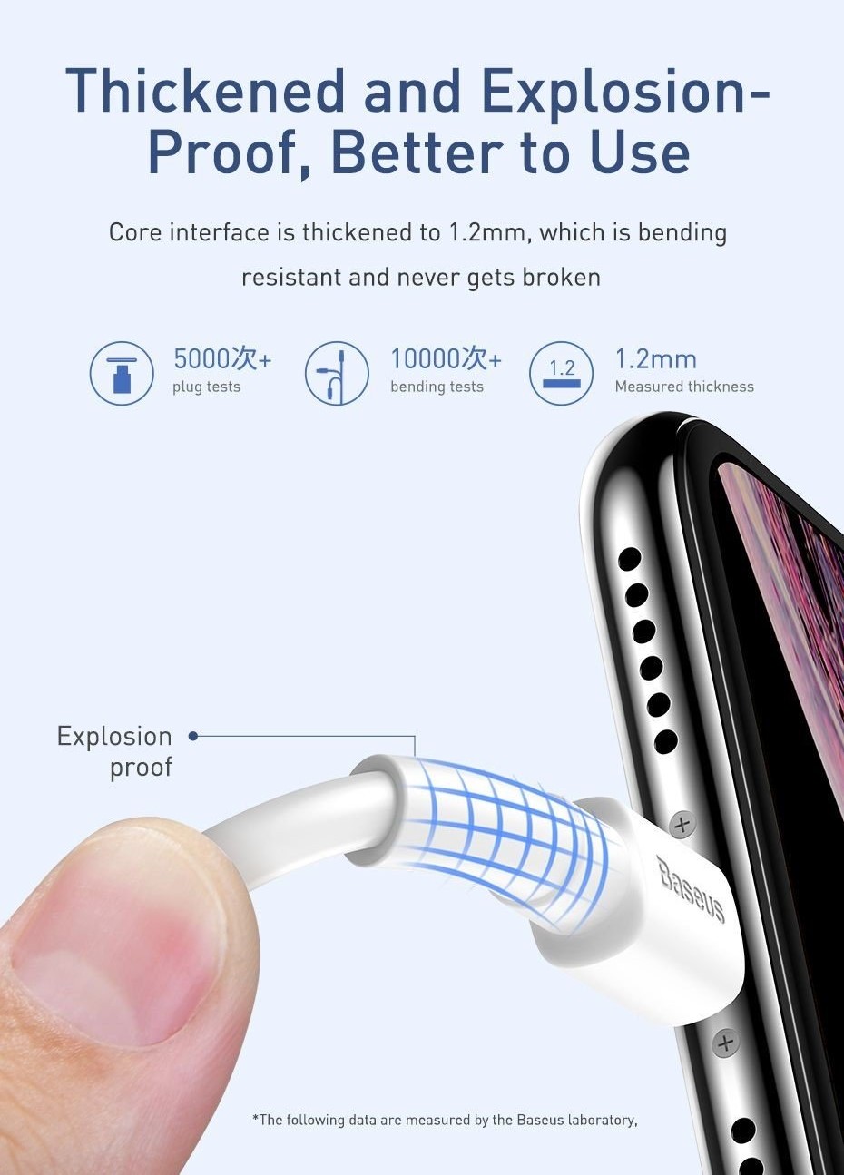[FREESHIP]Cáp dây sạc nhanh và truyền dữ liệu Baseus Mini White Cable USB For Lightning (2.4A)/Micro USB (2.4A)/Type C (3A) chiều dài 1m truyền dữ liệu tốc độ cao 480Mbps 2.4A dây siêu bền abshop365 hshop365hn hshop365 abshop hshop