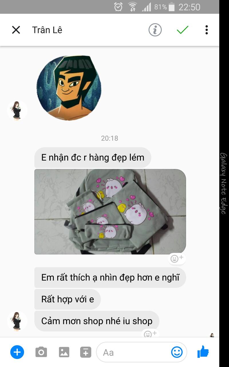 [SET 5 in 1] Bộ balo thời trang set 5 phụ kiện