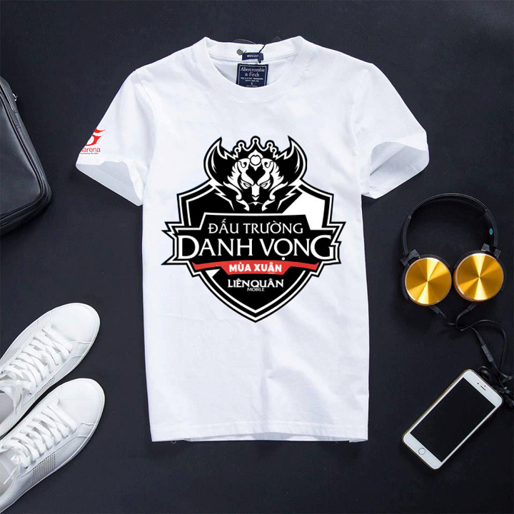 [Hàng có sẵn] Áo thun Liên Quân cotton màu trắng cổ tròn cực hot Đấu Trường Danh Vọng Mùa Xuân