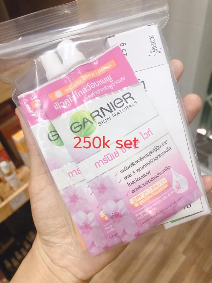 1 set Garnier Tem Vàng Chuẩn Thái Lan [Loại 1] gồm 5 món