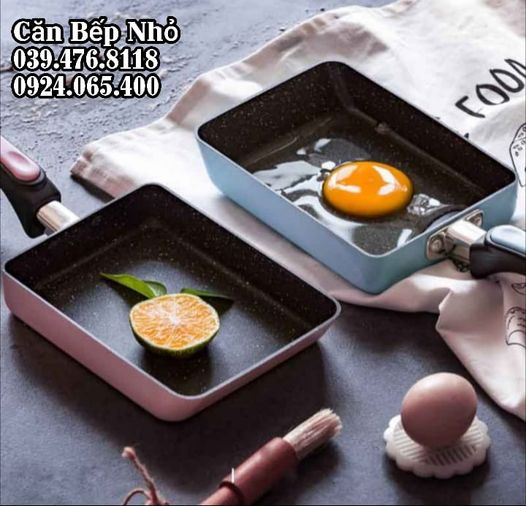 Chảo làm trứng cuộn (tamagoyaki) cao cấp, chỉ còn màu đen