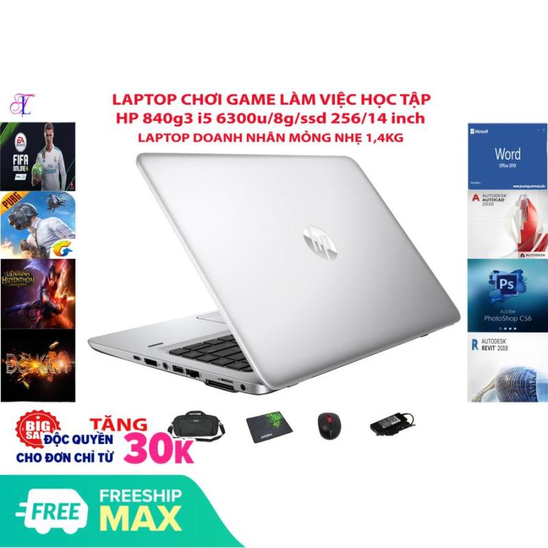 Laptop Utrabook HP EliteBook 840 G3 CORE I5 6300/ RAM 8G/ SSD 256G MỎNG NHẸ 1,4KG