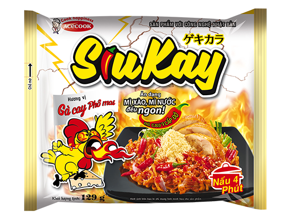 Mì gà phô mai SiuKay gói 128g