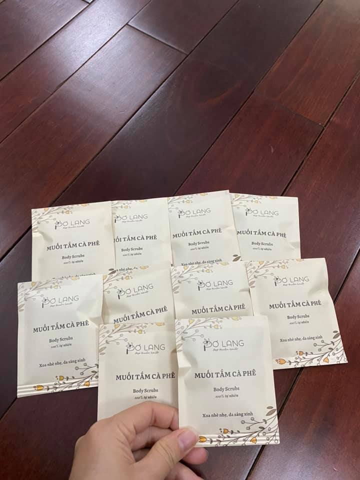 Muối tắm cà phê dầu bơ Pơ lang [ gói 12gr]