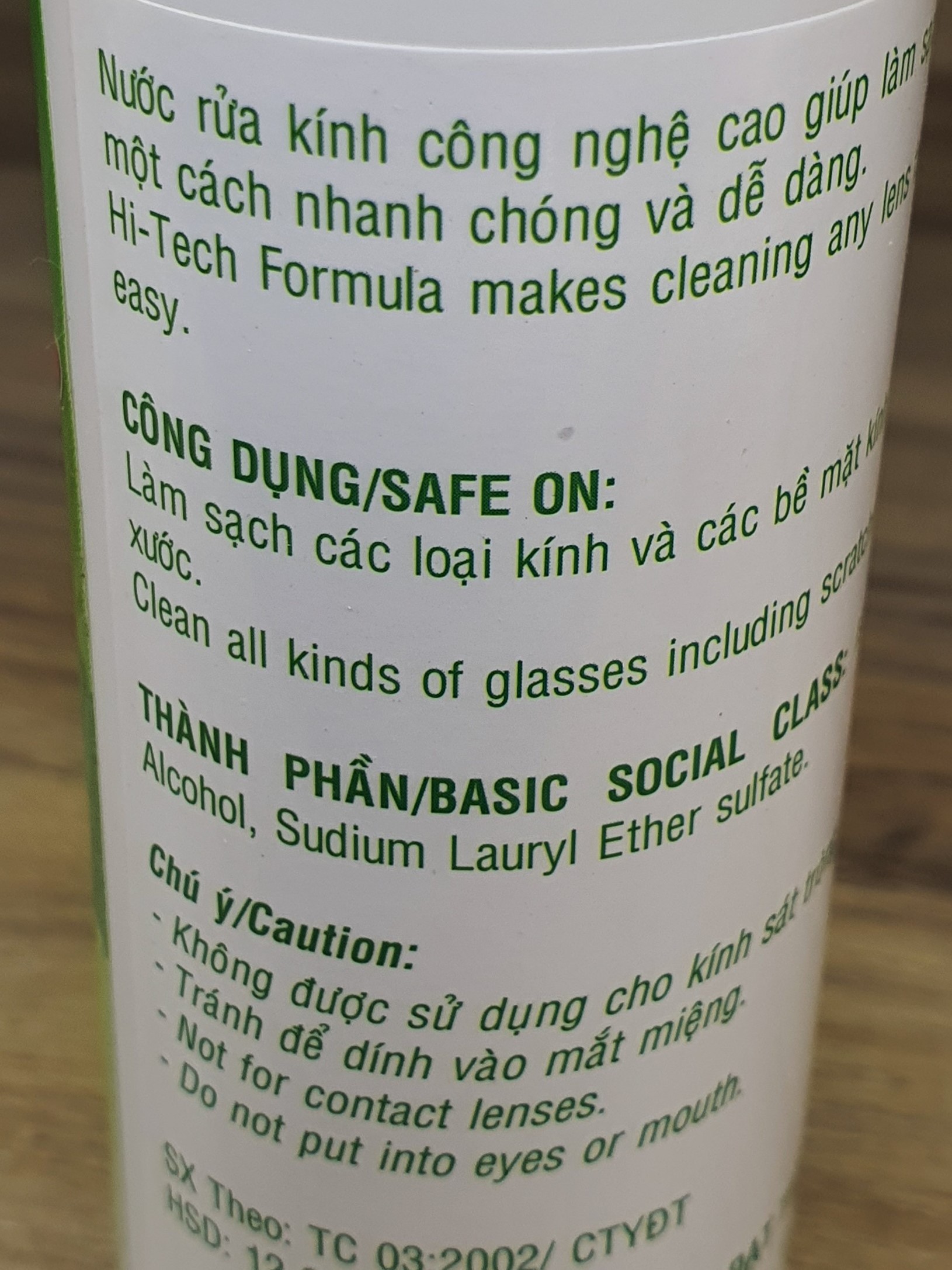 Dung dịch vệ sinh tròng kính Glassone