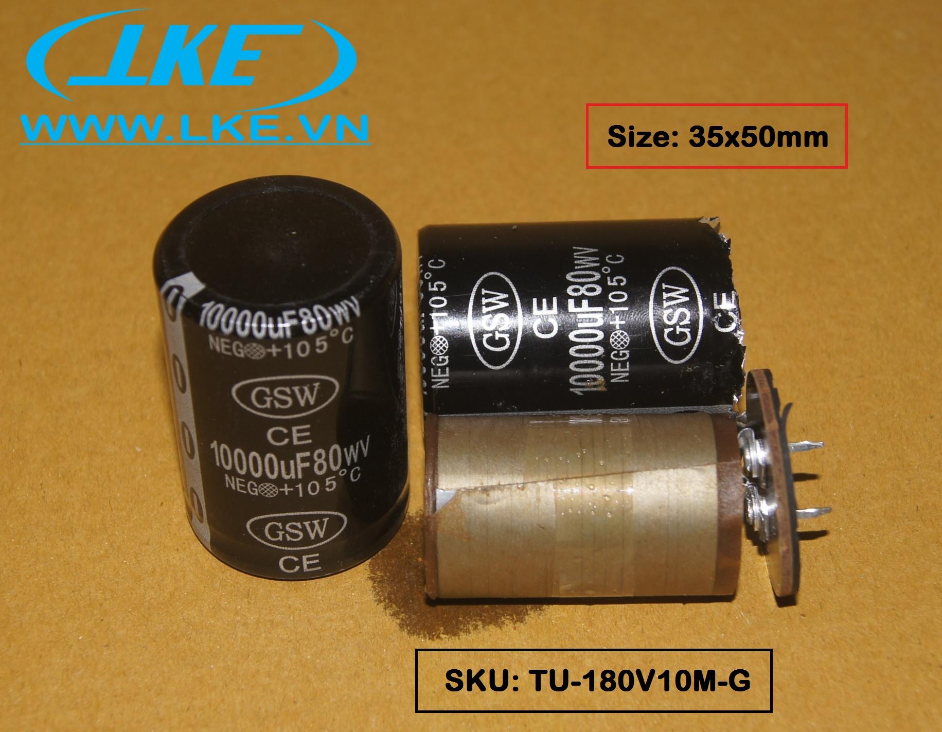 [HCM]Tụ nguồn 80V 10000uF GSW