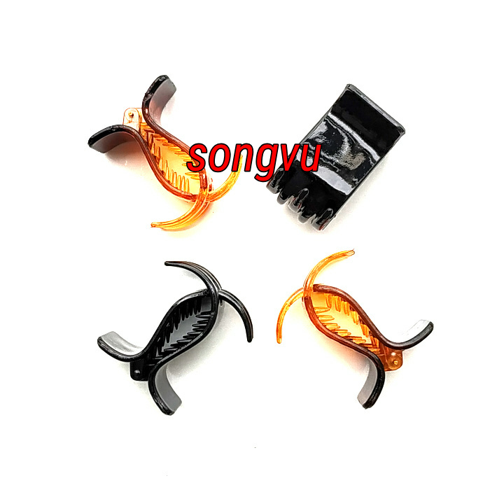 Cặp tóc càng cua 5 răng (Lố 12 chiếc mix màu đen nâu)