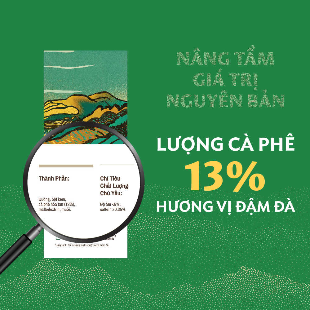 Cà phê hòa tan Coffilia  3in1 - Vị đậm 216g (18gx12 gói)