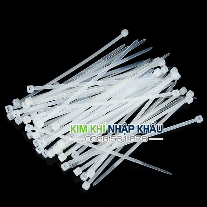 Dây rút nhựa màu trắng 15cm