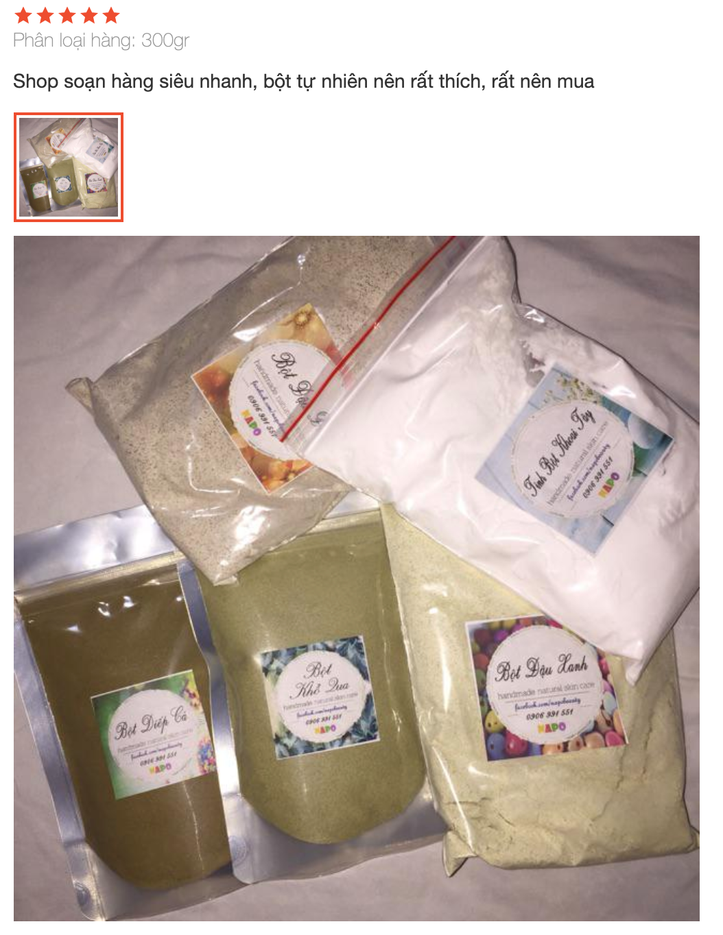 [HCM]Bột Đậu Xanh Handmade - Đắp mặt & ủ body