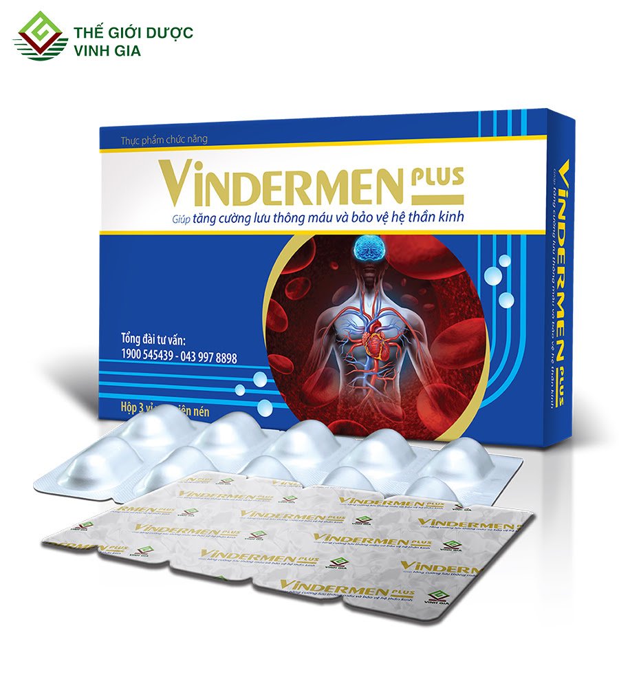 HCMVindermen Plus - 30 viên - Giúp tăng cường lưu thông máu và bảo vệ hệ
