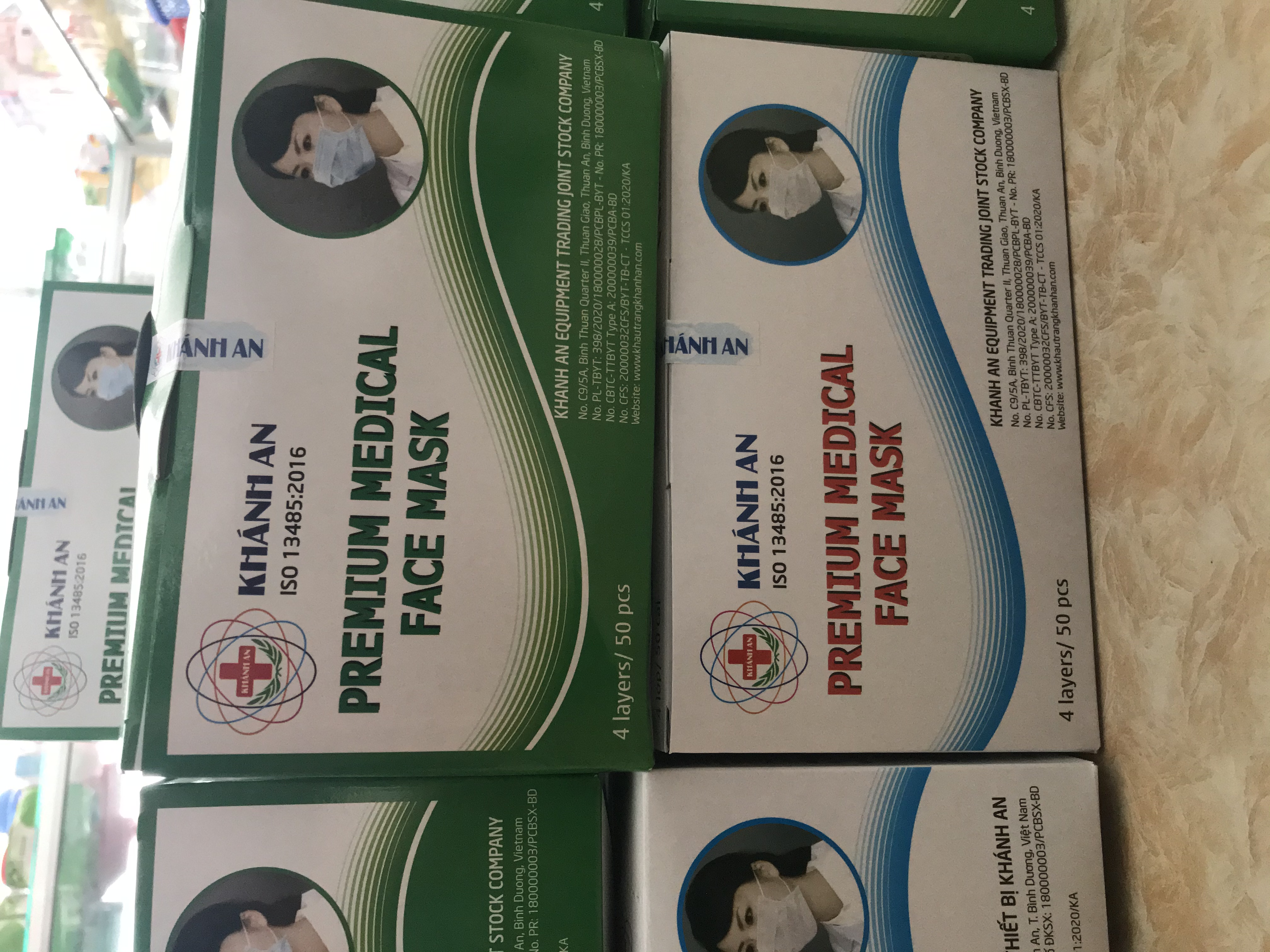 Khẩu trang khánh an 4 lớp