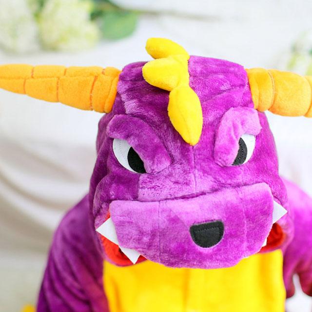 Bộ Đồ Thú Pijama Khủng Long Tím