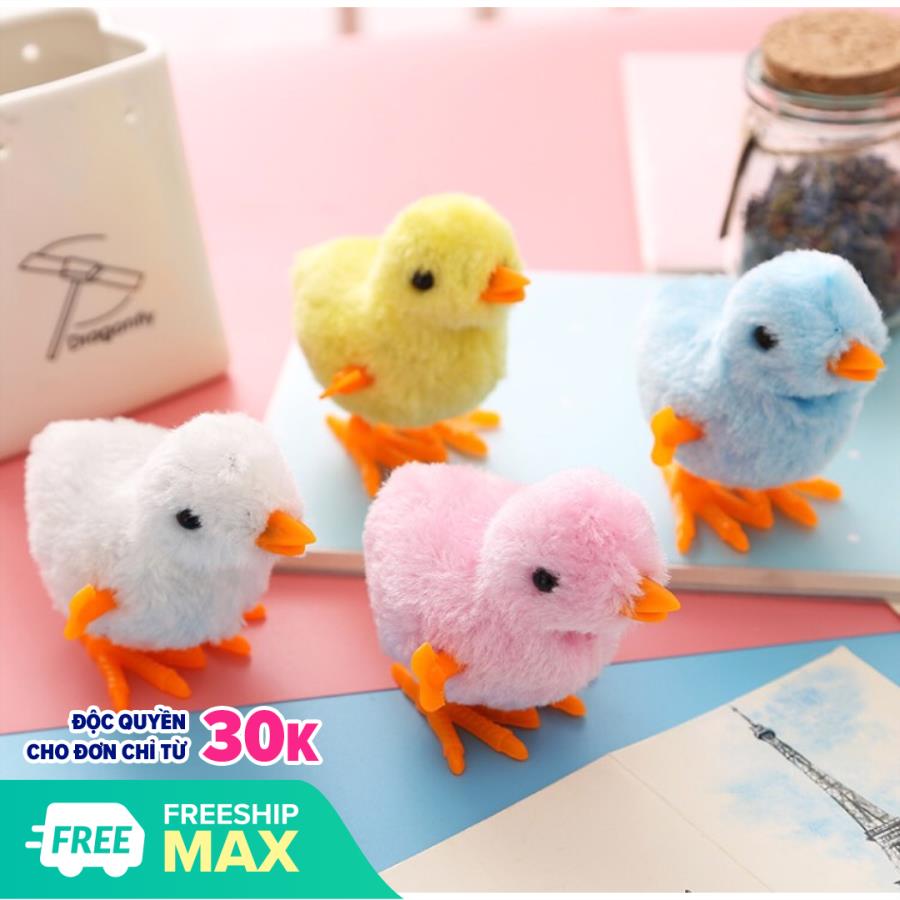 [HCM]Đồ chơi Gà con vặn cót (có 4 màu) cho bé yêu - Gà con nhảy lon ton -  mô phỏng gà con nhảy - Smart Baby