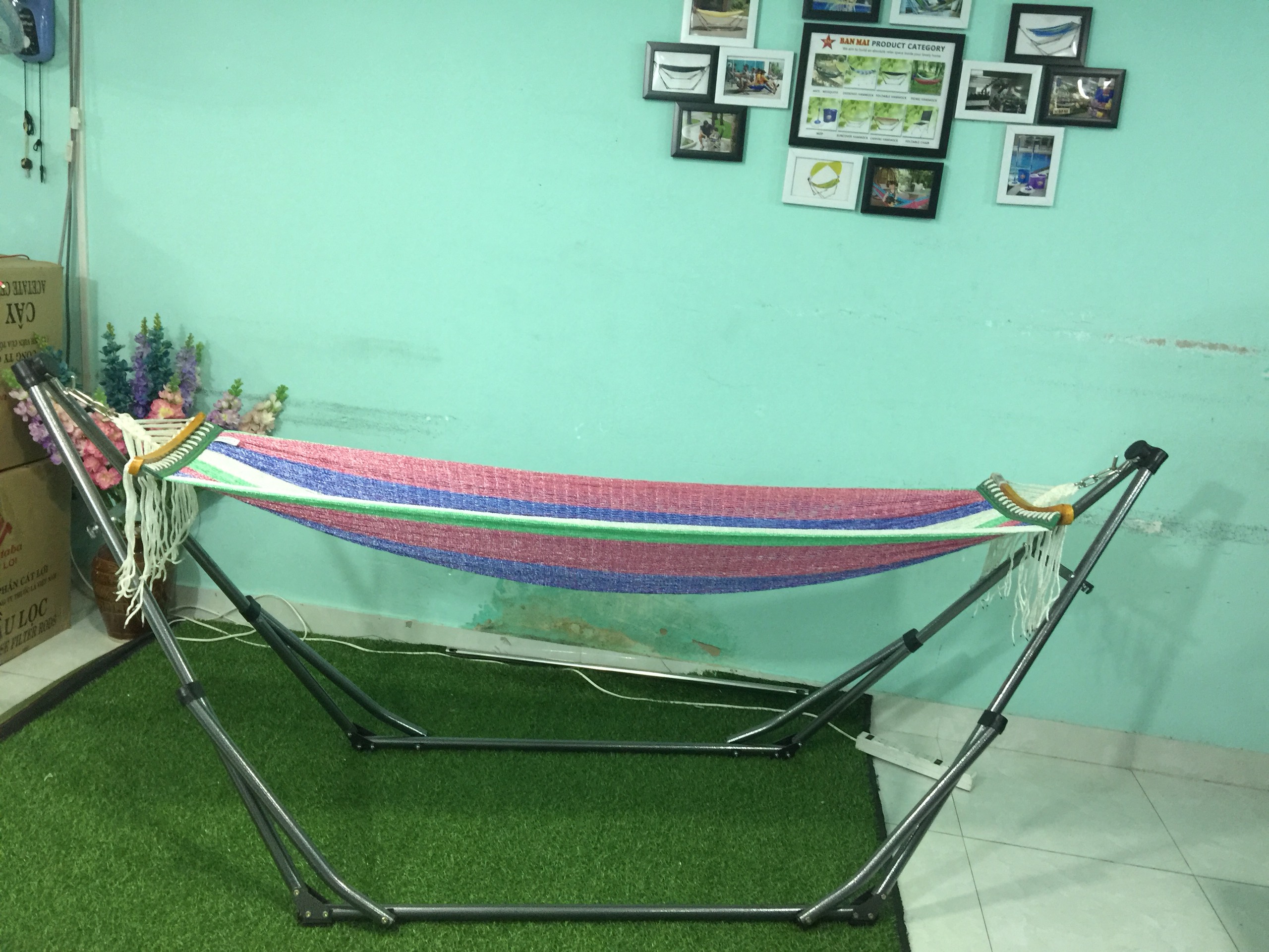 Lưới võng TỔ ONG BAN MAI gỗ 50