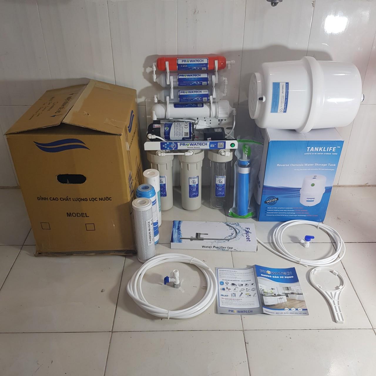 Máy lọc nước RO lắp âm chậu rửa chén 7 cấp