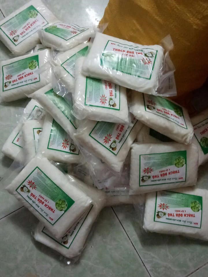 Thạch dừa thô ép khô 10ly túi 500gr