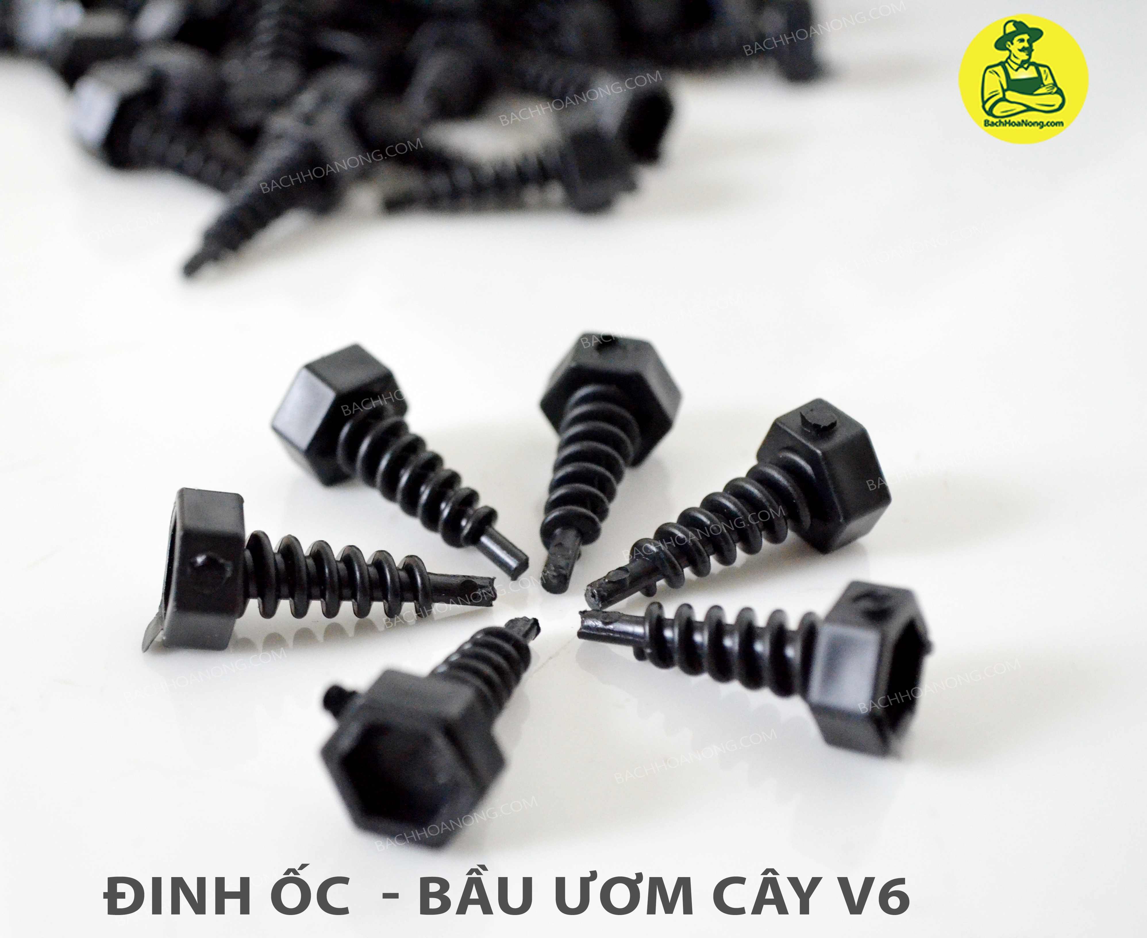 [HCM]Đinh ốc vặn nối bầu ươm cây v6 ( 100 con ốc )