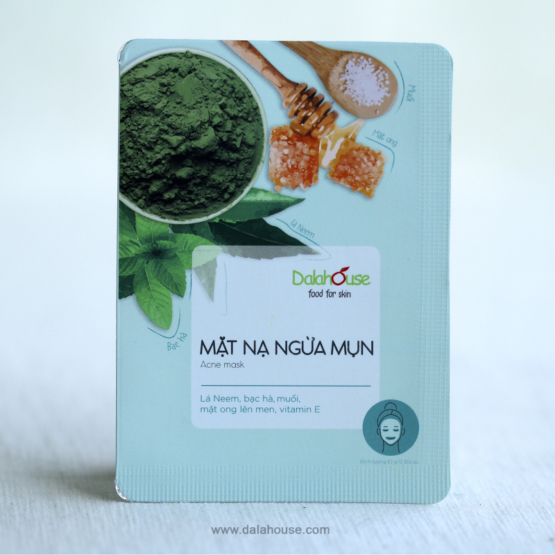 Mặt nạ ngừa mụn - hỗ trợ điều trị mụn, sạch khuẩn, kháng viêm, cân bằng độ ẩm hạn chế nhờn