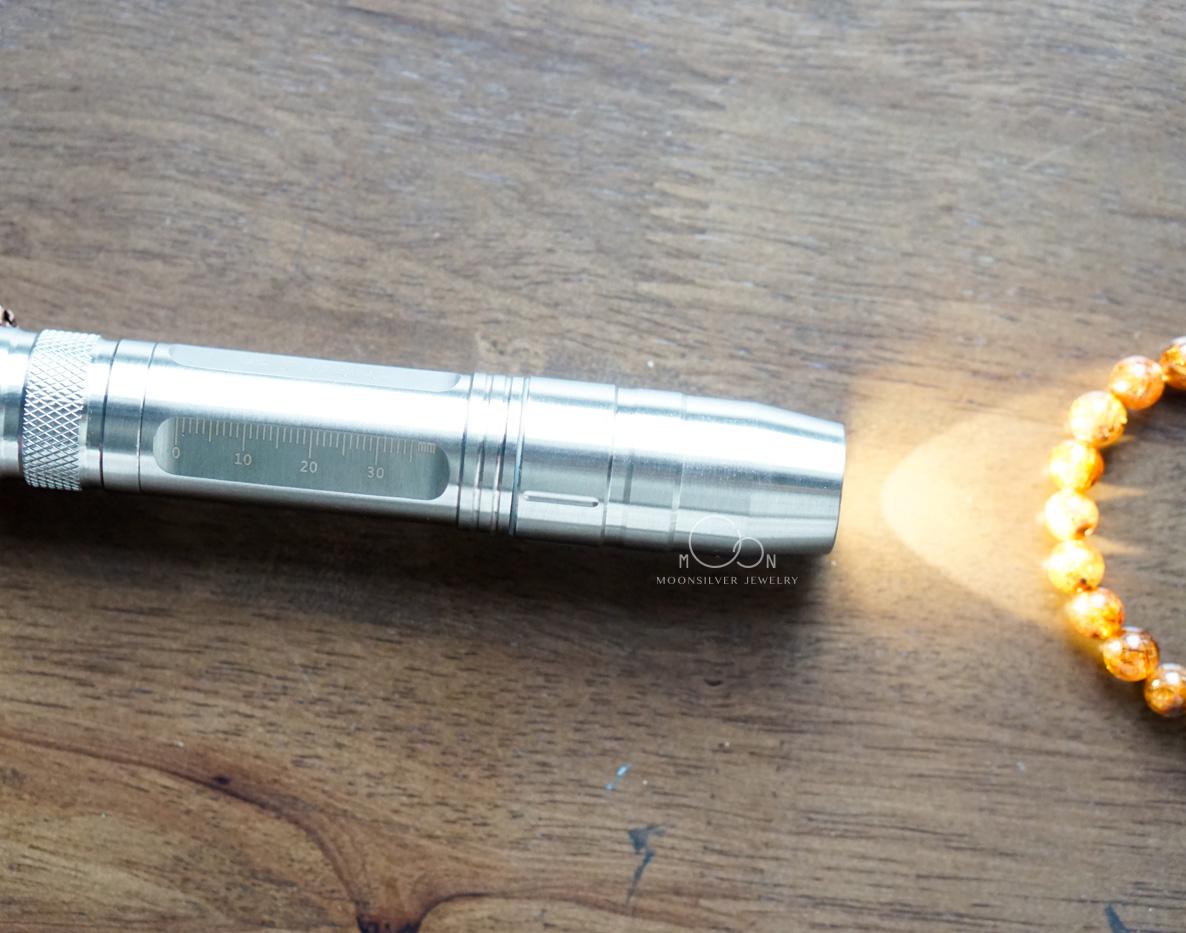 Đèn soi đá đầu 10mm 3 chế độ sáng (vàng – trắng – tím)