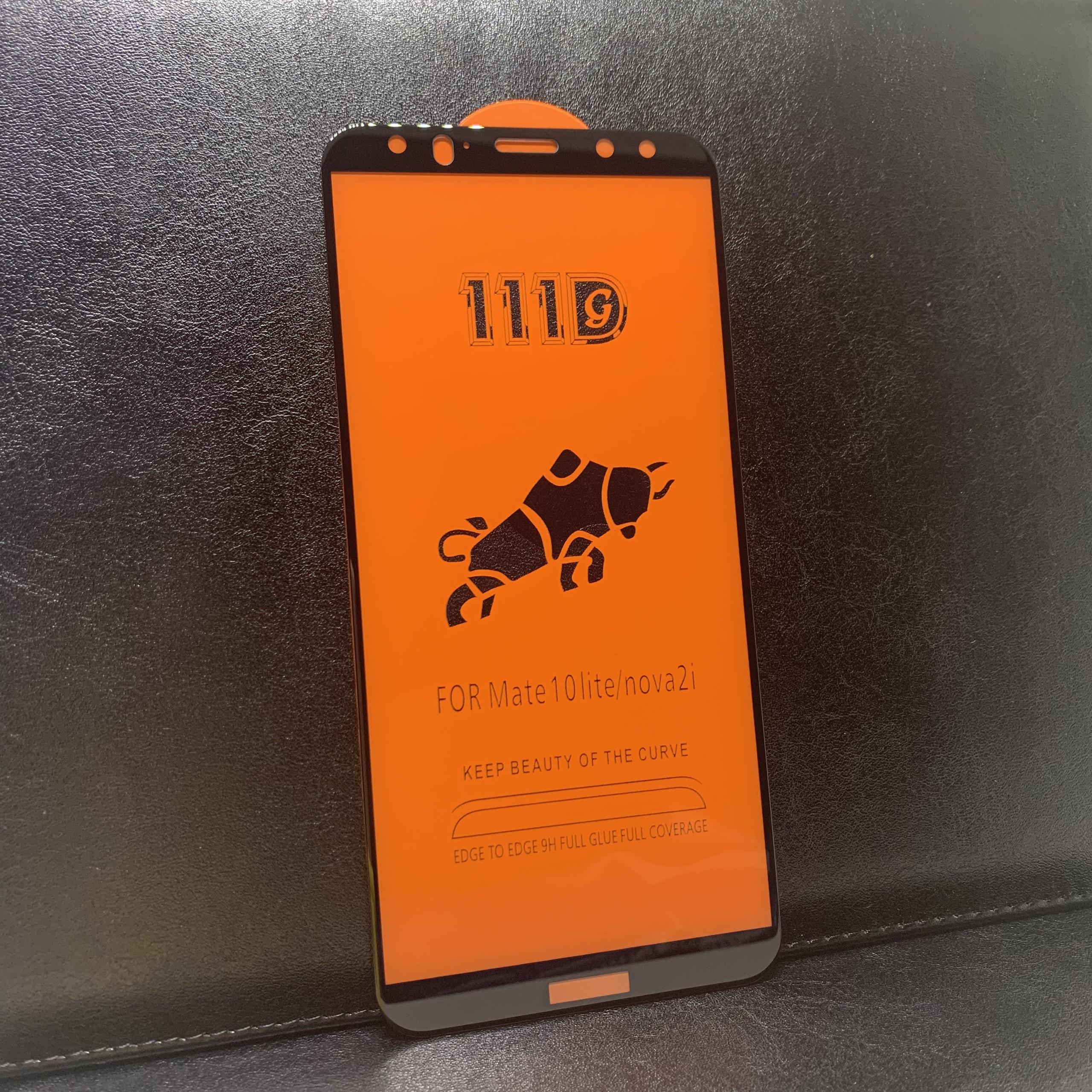 [HCM]Kính Cường Lực 111D Huawei Nova 2i / Mate 10 Lite Đen Full Keo Full màn hình