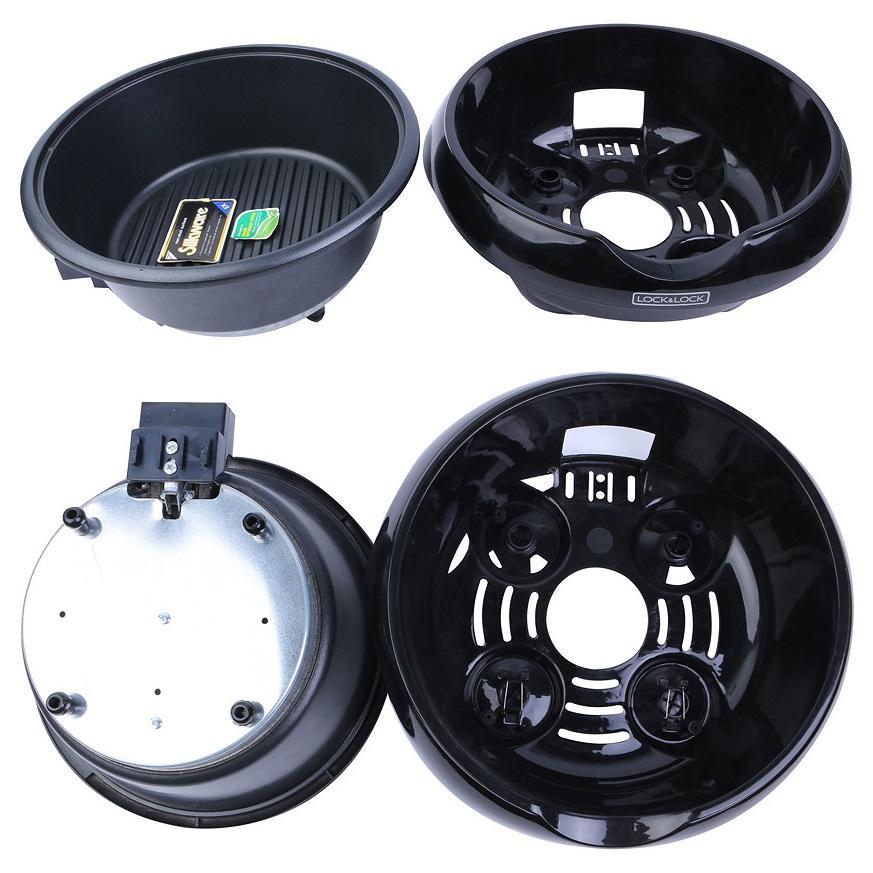 Nồi lẩu điện Lock&Lock EJP331BLK / EJP431SN 5 lít đường kính 28cm
