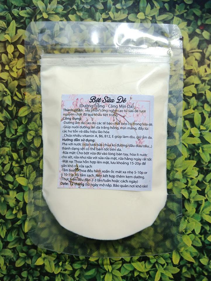 [HCM]Bột Sữa Dê 100 Gram - Dưỡng Trắng Căng Mịn Da