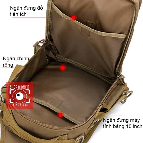 Balo đeo chéo lớn phong cách quân đội Cool Walker 22