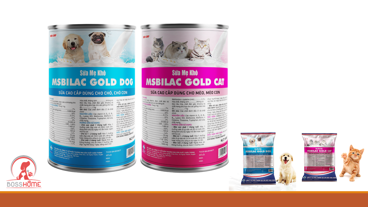 Sữa cho mèo cao cấp Msbilac Gold Cat 330g