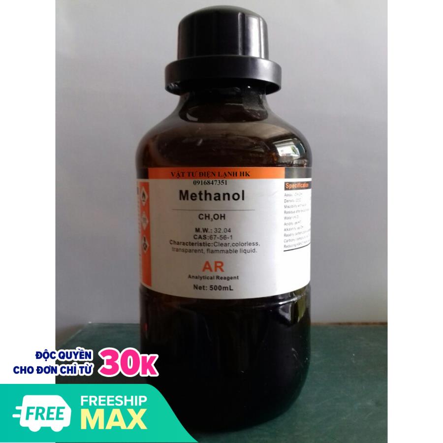 Dầu nghẹt chống nghẽn tắc ẩm - Cồn lạnh dùng trong kỹ thuật điện lạnh - Methanol 500ml