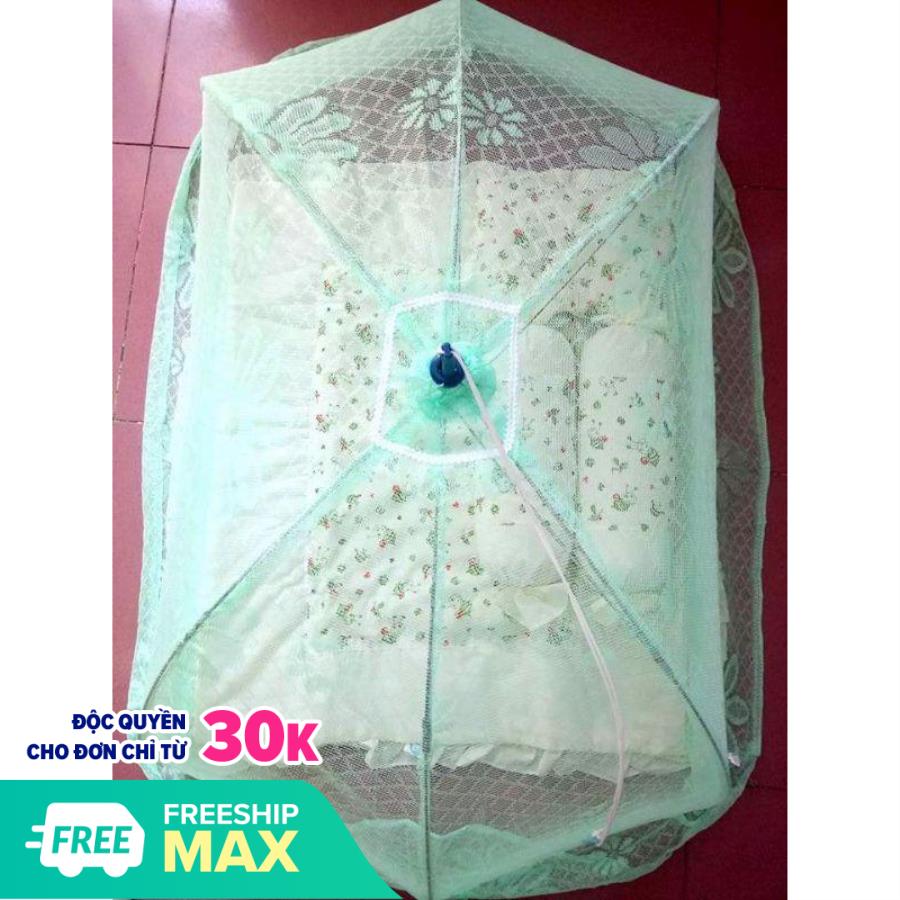Mùng chụp cho bé JiaDing (xanh dương, xanh lá, kem, hồng)