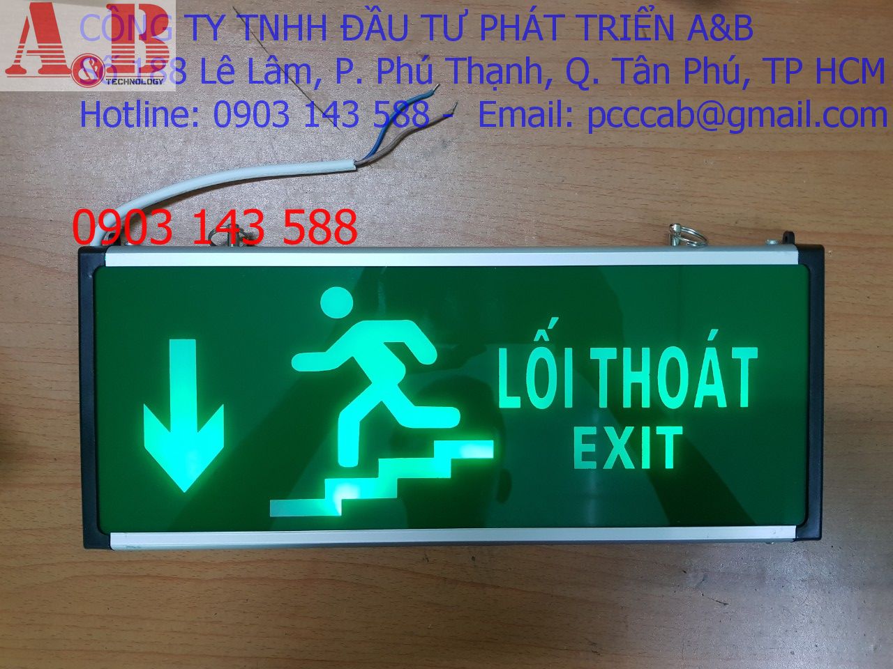[HCM]ĐEN EXIT CẦU THANG ĐÈN EXIT THOÁT HIỂM CẦU THANG